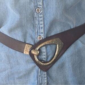 Coldwater Creek Leather Belt Sz Small